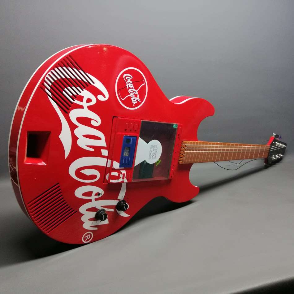 Advertising LARGE Original Coca Cola Autistic Guitar Radio CD Player