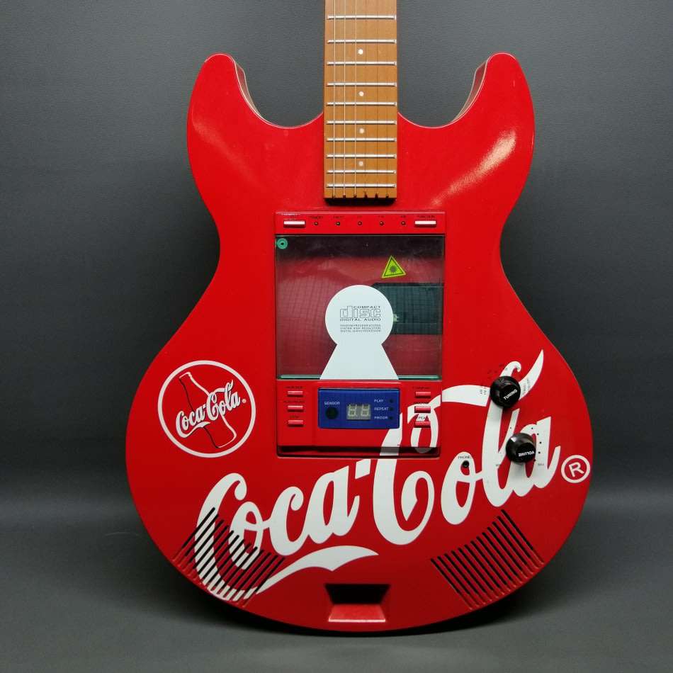 Advertising LARGE Original Coca Cola Autistic Guitar Radio CD Player