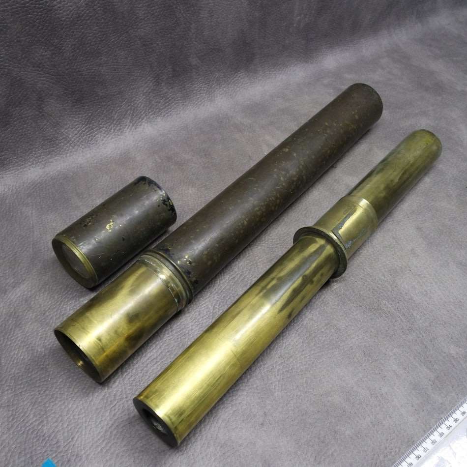 Telescopes RARE!!! Large Brass and Metal Inscribed Antique Military