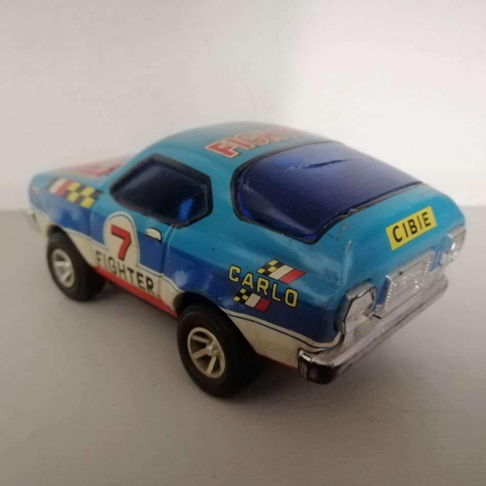 Road RARE!!! Vintage Japanese Marusyo Pressed Metal No7 Tin Toy