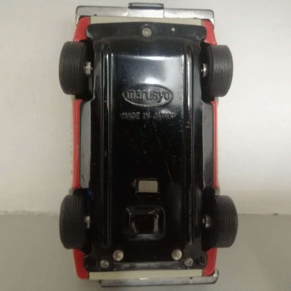 Road RARE!!! Vintage Japanese Marusyo Pressed Metal No7 Tin Toy