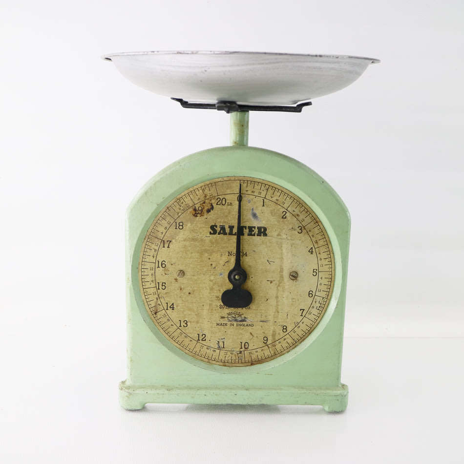 Other Kitchenalia Vintage English Enamel No34 Salter Kitchen Scale