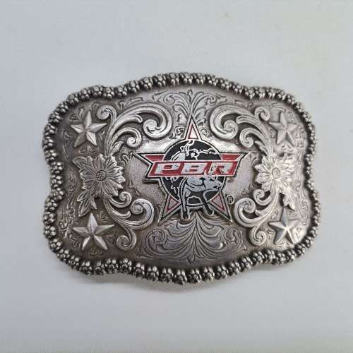 Metal Large American Cowboy PBR (Bull Riders Champions) Belt Buckle!!! was sold for R183.00 on