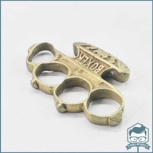 Sold at Auction: Vintage Boxer Spiked Brass Knuckle Dusters