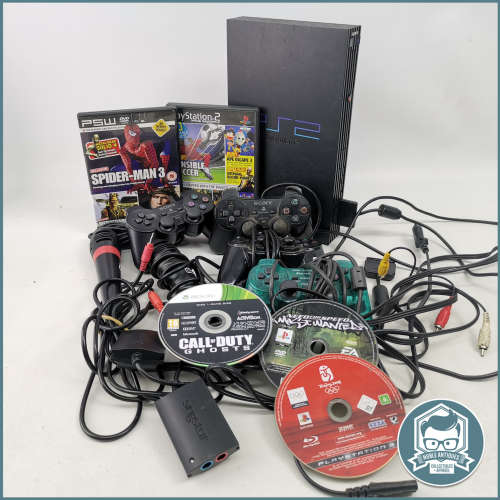 PlayStation LARGE PlayStation 2 Gaming Bundle!!!!!! was sold for R530