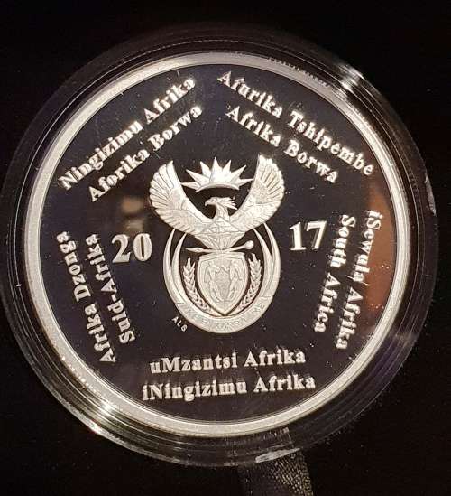 Two Rand RSA = Proof Silver R2 Crown of 2017 (HEART