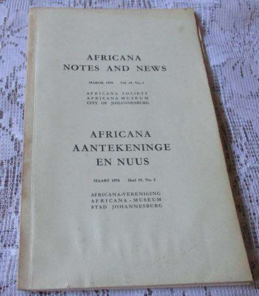 Africana - AFRICANA NOTES AND NEWS / AFRICANA AANTEKENINGE EN NUUS ...