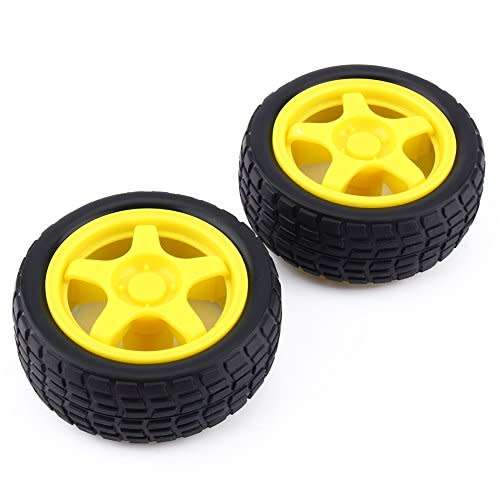Modules Robotic wheels for DIY Projects DC TT Motor Wheel Toy Car
