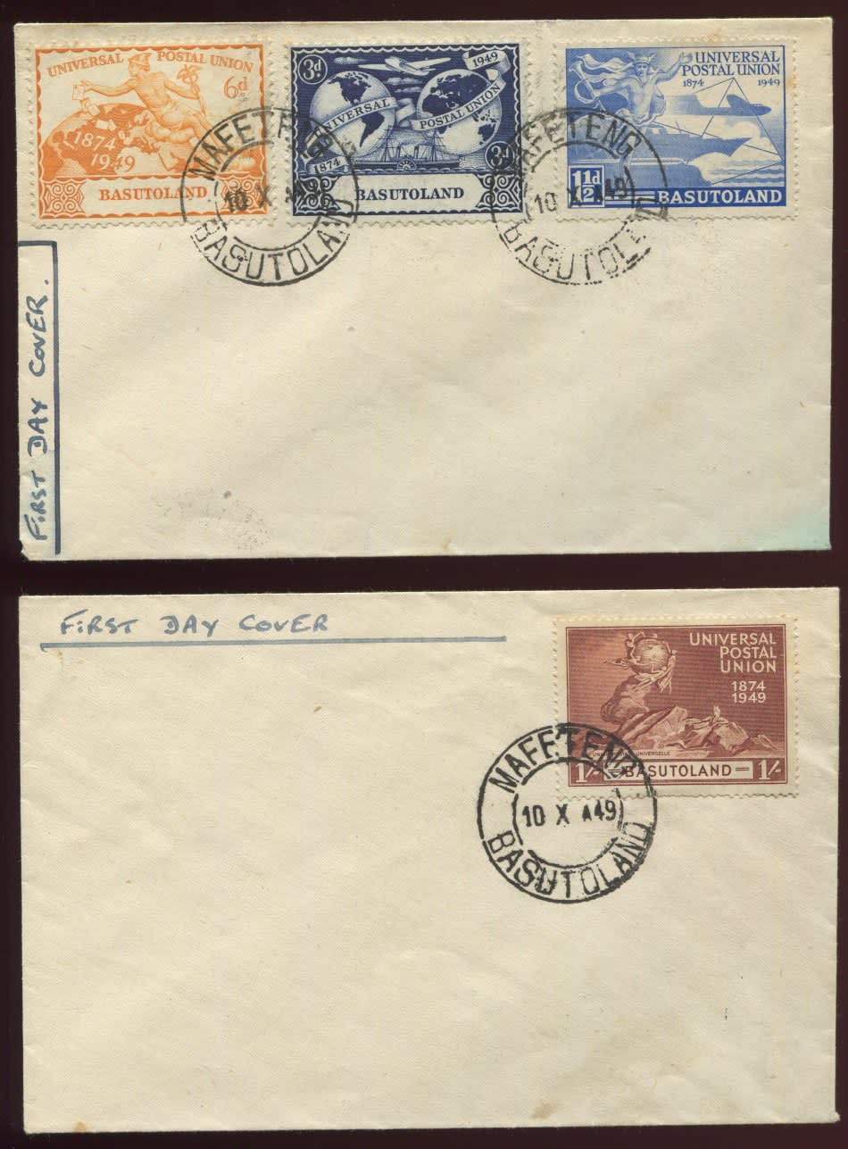 Lesotho & Basutoland - Basutoland - FDC - 2 Covers - One With 3 Stamps ...