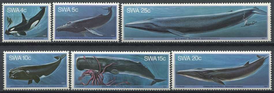 Namibia - SWA - Whales - 1980 - MNH for sale in Kraaifontein (ID:617977255)