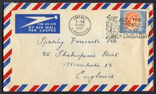 Zimbabwe, Rhodesia & Nyasaland - Rhodesia and Nyasaland - Air Mail ...