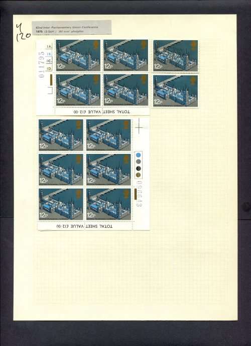 England - Great Britain - 12 Stamps Mounted (Hinged) On Album Page for ...
