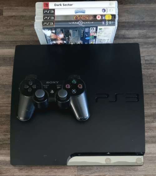 PlayStation PS3 320GB Console + Controller + 4 Games Free Shipping