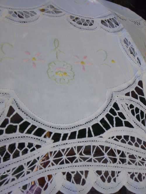 Tapestries & Embroideries Maltese hand made Cotton Umbrellas for sale