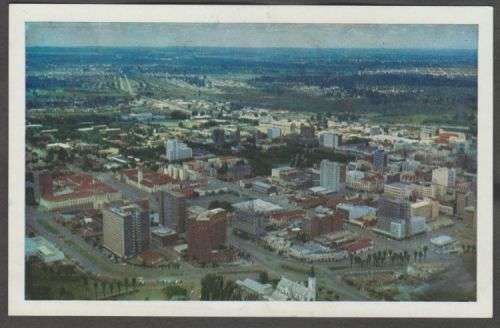 Zimbabwe, Rhodesia & Nyasaland - RHODESIA AERIAL VIEW SALISBURY COLOUR ...