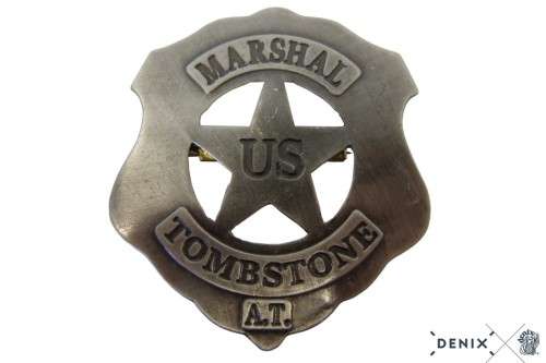 International Badges & Insignia - Marshall Tombstone metal badge ...