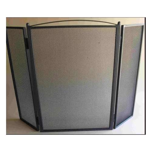 Fireplaces & Accessories 3 Panel heavy fire screen with hinged side