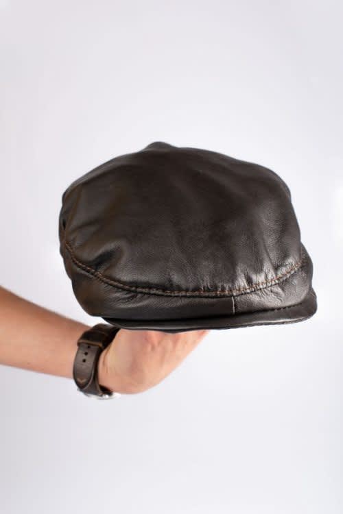 Hats & Caps - Retro Vintage Genuine Men`s Leather Cap for sale in ...