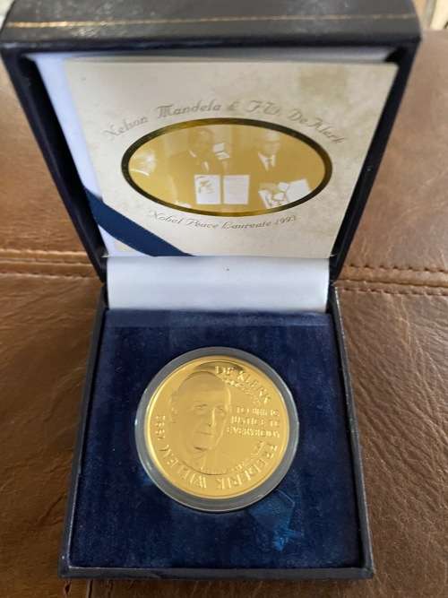 Other Mandela Coins - Mandela De Klerk Nobel Peace Laureate 1 oz gold ...