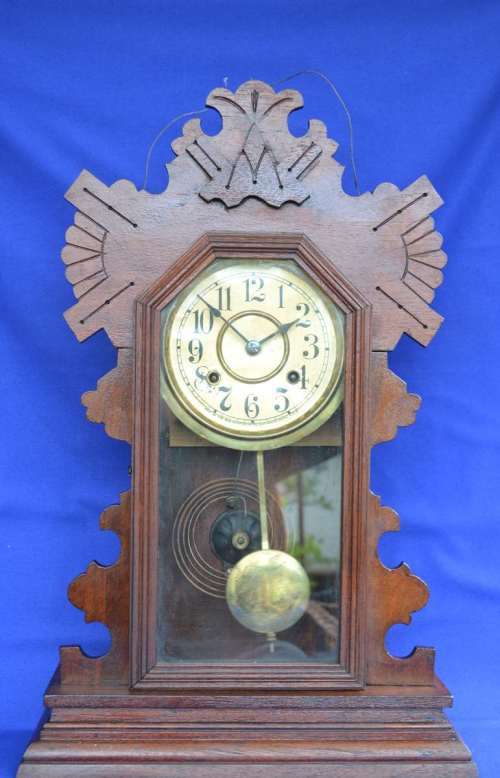 Mantel Clocks Antique New York Clock Company Gingerbread Mantle Clock was sold for R750.00 on