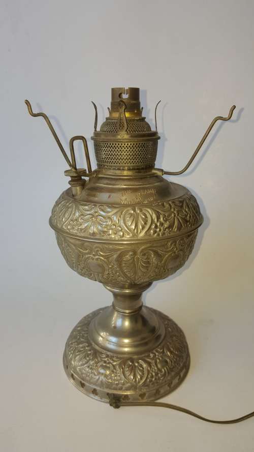 Lamps & Lanterns The Miller Lamp Made in USA Oil Lamp (But has been rewired) was sold for R595