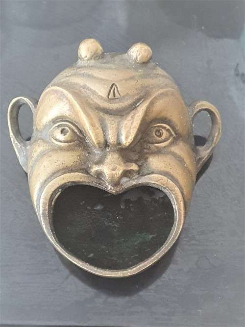 Brass - Vintage brass Devil Ashtray/Paper Weight - Made in Greece  (Halloween Decor) was listed for R595.00 on 28 Dec at 20:01 by Johansson in George (ID:541090449)