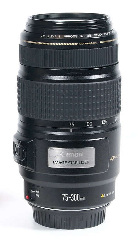 75-300mm canon lens with image stabilizer