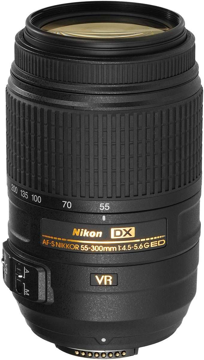 Lenses Nikon 55300MM VR Lens for Nikon DSLR Cameras was sold for R1
