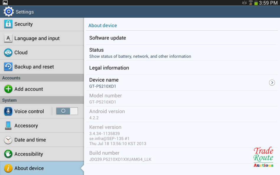 Devices Samsung Galaxy Tab White GTP521 Touch Screen Tablet 16GB