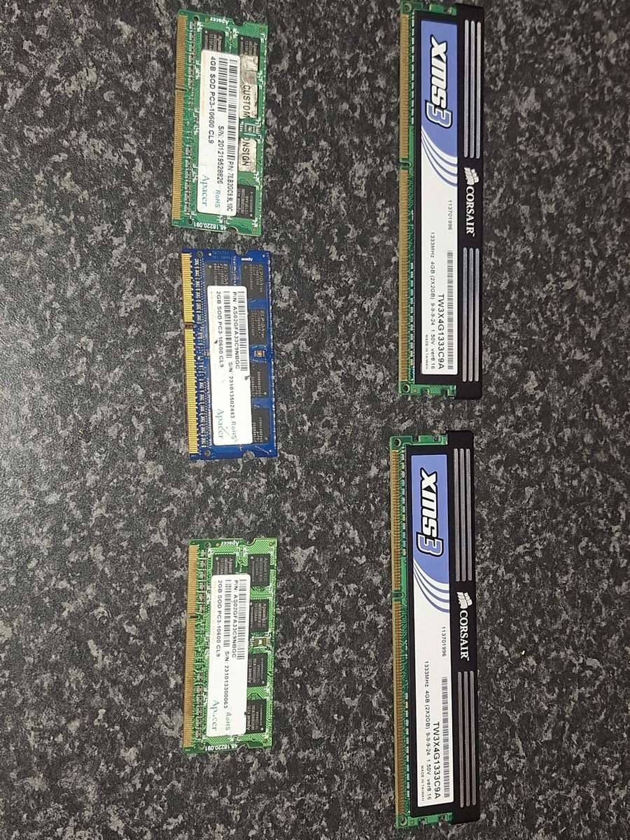 Pc Ram Lot Memory (RAM) - Lot RAM PC & Laptop was sold for R151.00 on 21 Apr at 23 ...