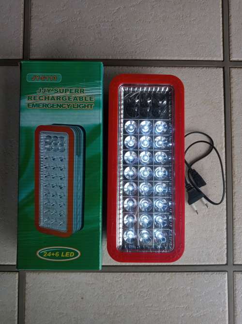 Other Outdoor Lighting Rechargeable LED Emergency Light Loadshedding was sold for R31.00 on 2