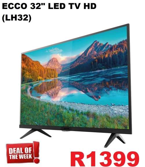 ECCO 32 HD LED TV VGA HDMI USB A322L NEW 32 HD LED TV VGA HDMI USB A322L Brand new sealed