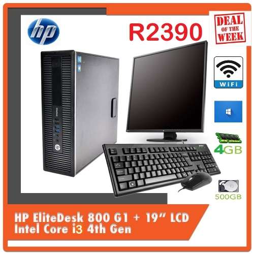PC Desktops & All-in-Ones - HP EliteDesk 800 G1 Intel Core i3 4th Gen ...