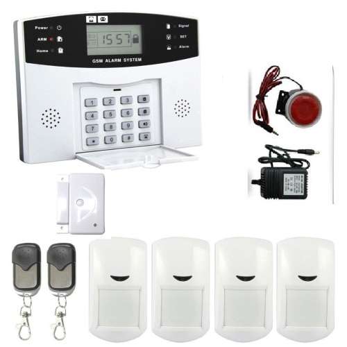 Alarm Systems & Beams Intelligent Wireless GSM Home Alarm System+3