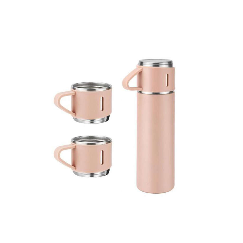Flasks 500 ML Stainless Steel Thermos Vacuum Flask with 2 Cup (Set