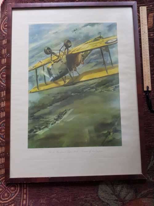 Other Antiques & Collectables - Rare print WW1 Tiger Moth Frank Wootton ...