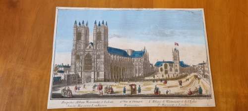 Limited Editioned Prints - Westminster Abbey. George Balthasar Probst ...