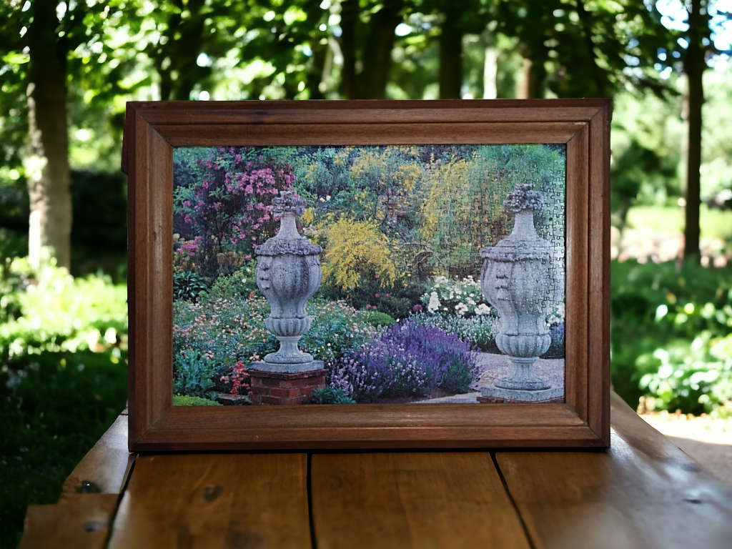 Frames & Mirrors Teak frame with puzzle was listed for R220.00 on 6