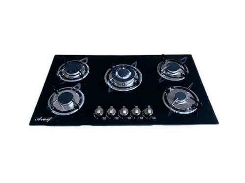 Hobs - Aruif Built-In Tempered Glass Countertop 5 Burner Gas Hob ...