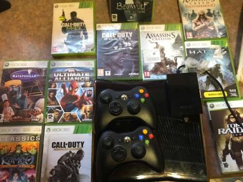 Consoles - XBox 360 250gb with 2 controllers and games was sold for R2 ...