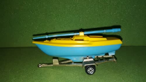 Vintage Toys - Majorette Sail Boat On Trailer By Majorette,,Made in ...