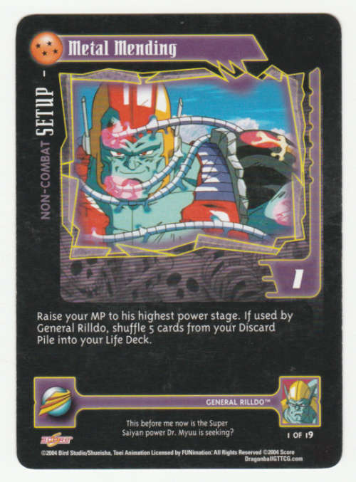Trading Cards - Dragon Ball GT - General Rilldo - Metal Mending/Non ...