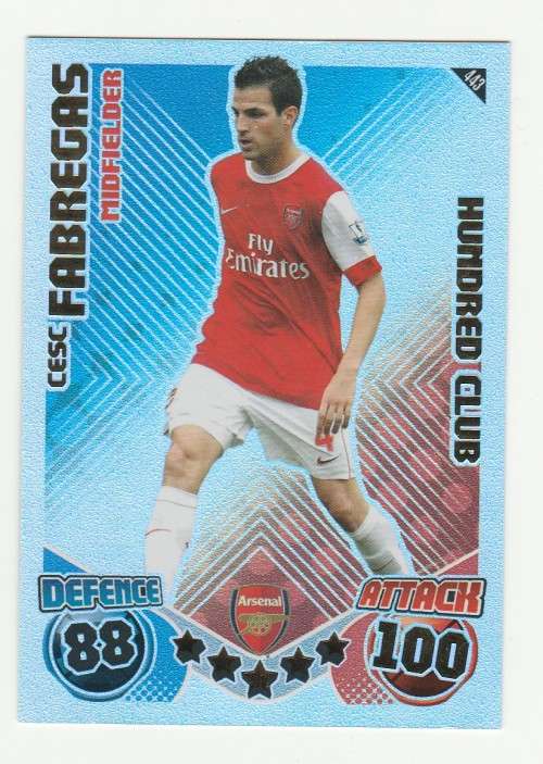 Trading Cards - Topps Match Attax PL 2010/2011 - Hundred Club - Cesc ...