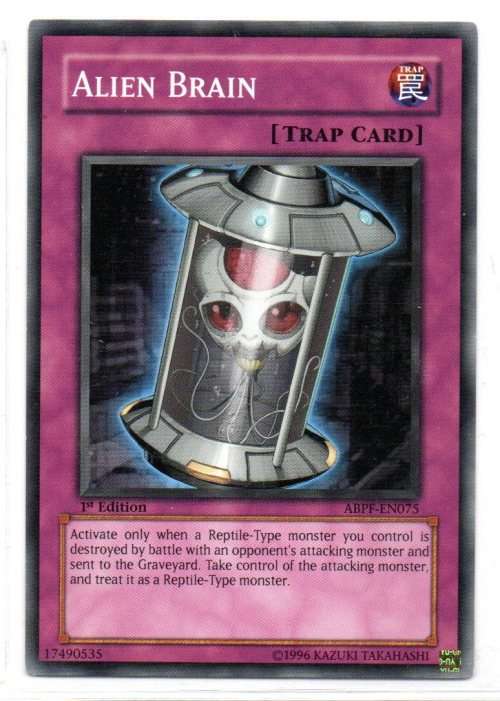 Trading Cards - Yu-Gi-Oh! - Alien Brain - 1st Ed/Common - Absolute ...