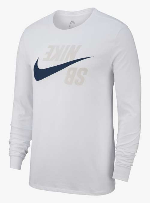 T-shirts - Original Mens NIKE SB Backwards Long Sleeve - CI7572-100 ...