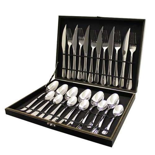 Full Cutlery Sets - Brand New!!! 24pc Fine Living Cutlery Set - A MUST ...