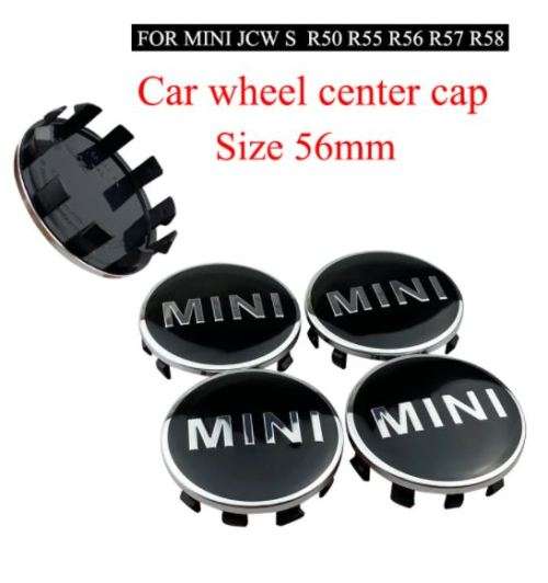 Hub Caps 4pcs 56mm Car Wheel Centre Caps Rim Hubcaps for MINI JCW S