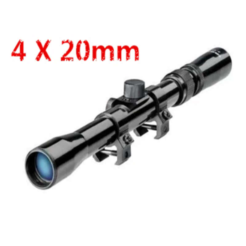 Scopes 4 X 20mm Rifle Scope For 22 Caliber Rifles And Airsoft Guns