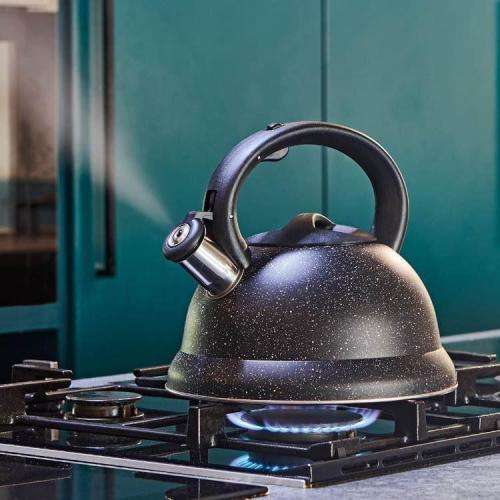 Kettles Gretmol 3L Stainless Steel Whistling Kettle Speckled Black was listed for R529.00 on