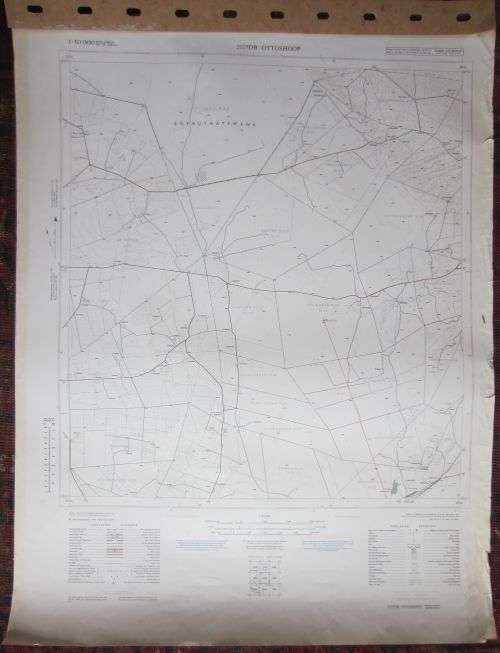 Maps - Trig Survey Map Of Ottoshoop (bophuthatswana) 2525db - Scale 1: 